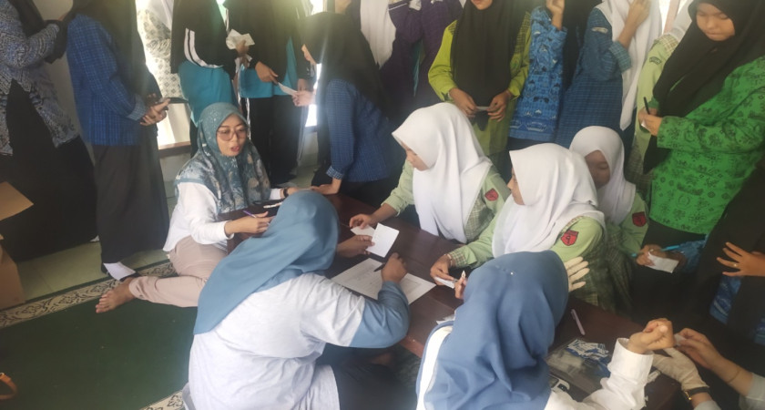 Siswa MAN 1 Lampung Selatan Terima Layanan Kesehatan dari UPTD Puskesmas Way Urang