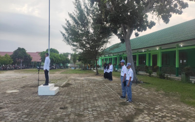 Monitoring Ka. Kankemenag Kabupaten Lampung Selatan pada Kegiatan AM MAN 1 Lampung Selatan