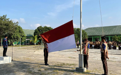 Upacara Hari Pendidikan Nasional di MAN 1 Lampung Selatan