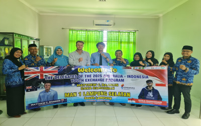 Kepala MAN 1 Lampung Selatan Terima Delegasi Program Pertukaran Pemuda Australia-Indonesia 2025